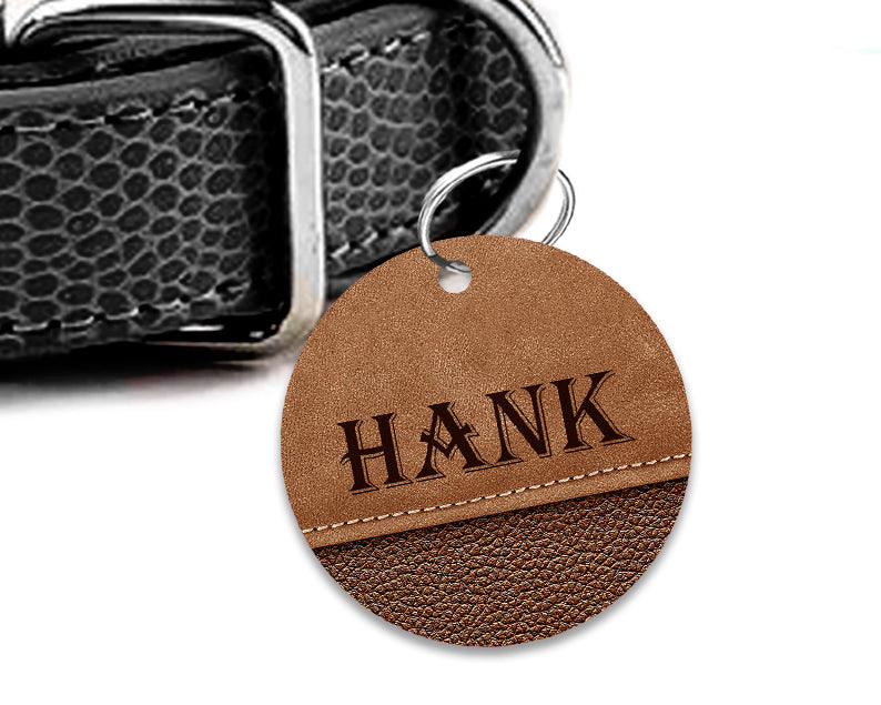Pet ID Tag | Leather Cowboy
