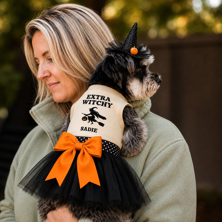 Halloween Dog Outfit | Extra Witchy Witch Dog Costume