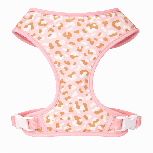 Glam Pink Cheetah | Leopard print pink Adjustable Pet Harness