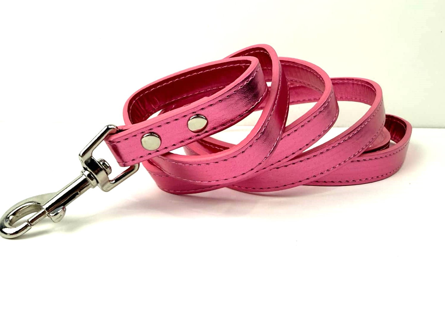Personalized Collar | Metallic Rose with silver