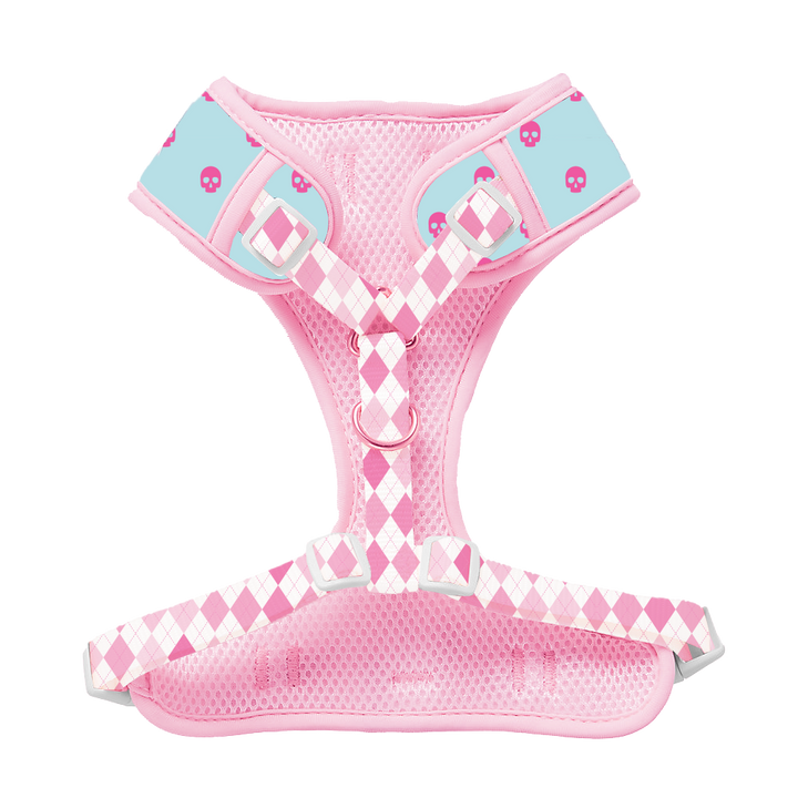 Prissy Pink Skulls Personalized Harness