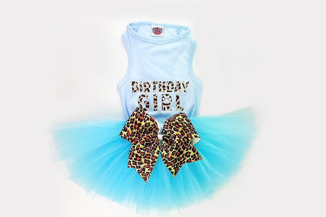 Birthday Girl Outfit | The Aqua Blue Cheetah