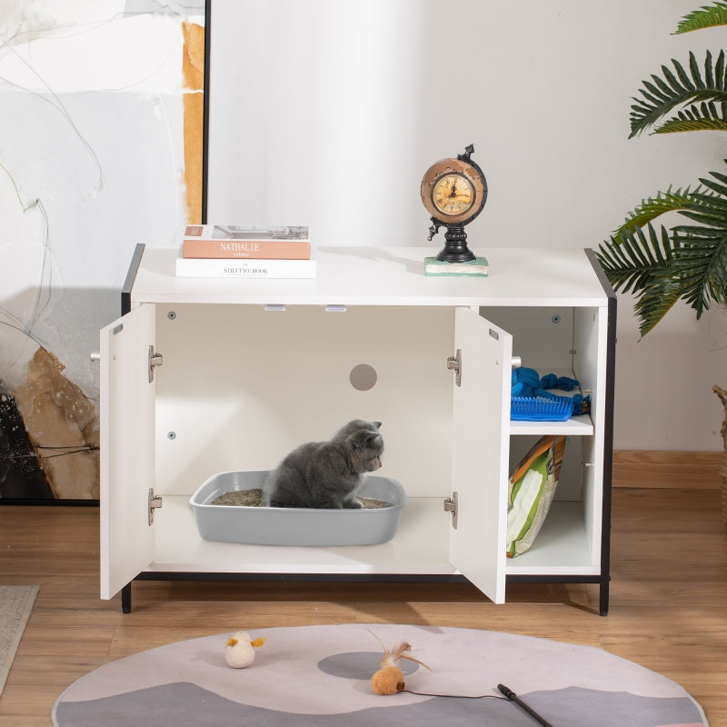 Hidden Cat Litter Box Enclosure