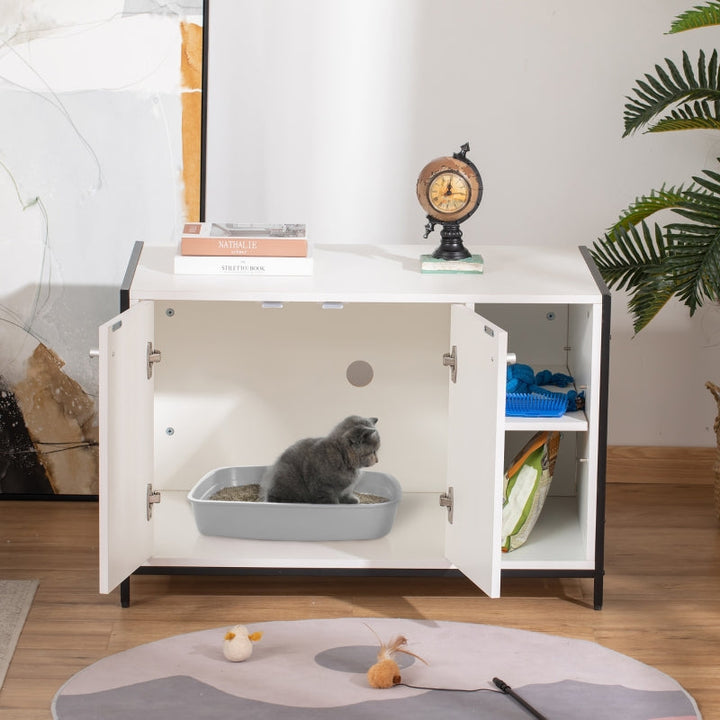 Hidden Cat Litter Box Enclosure