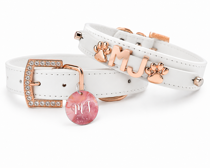 Collar | Rose Gold And White