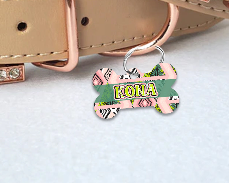 Pet ID Tag | Pink Wild Child