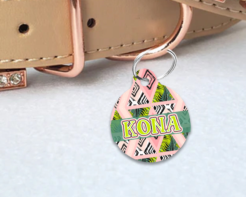 Pet ID Tag | Pink Wild Child