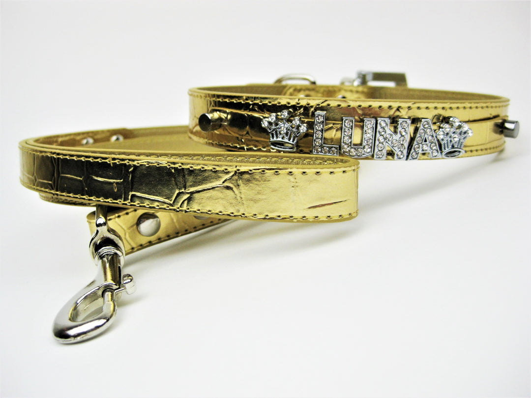 Collar | Gold Croc