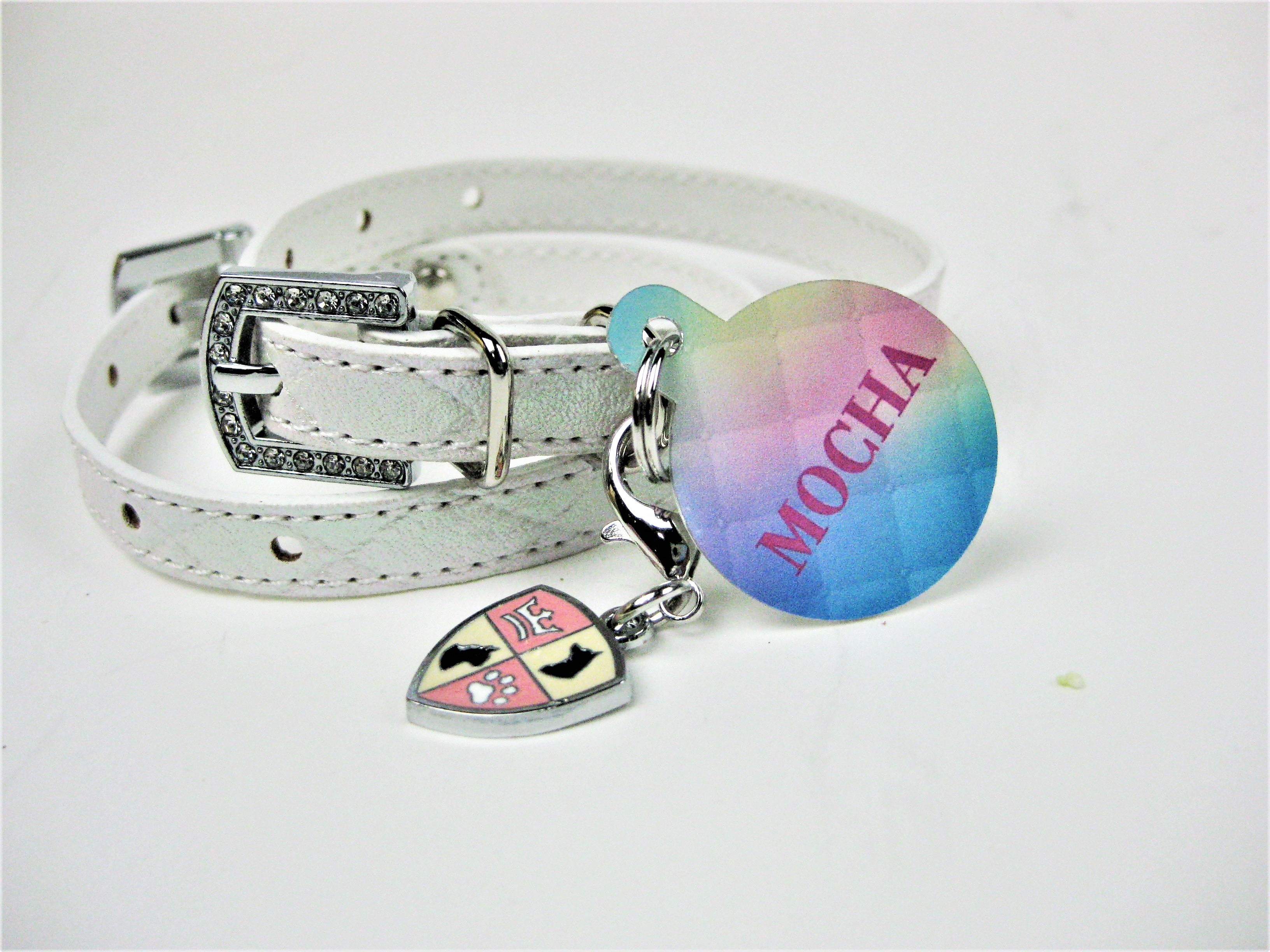 Pet ID Tag | Quilted Rainbow