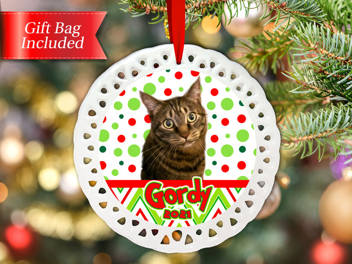 Personalized Christmas Ornament | Festive Lights