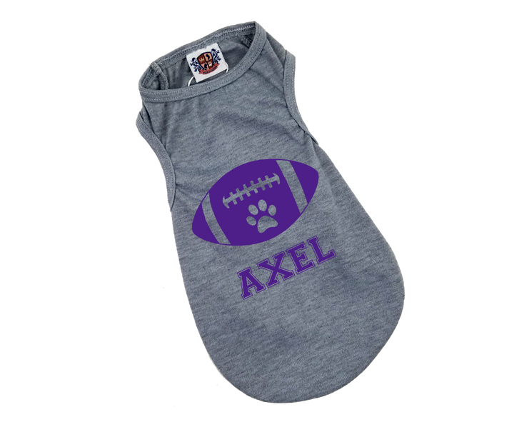 Dog Football Personalized Tee