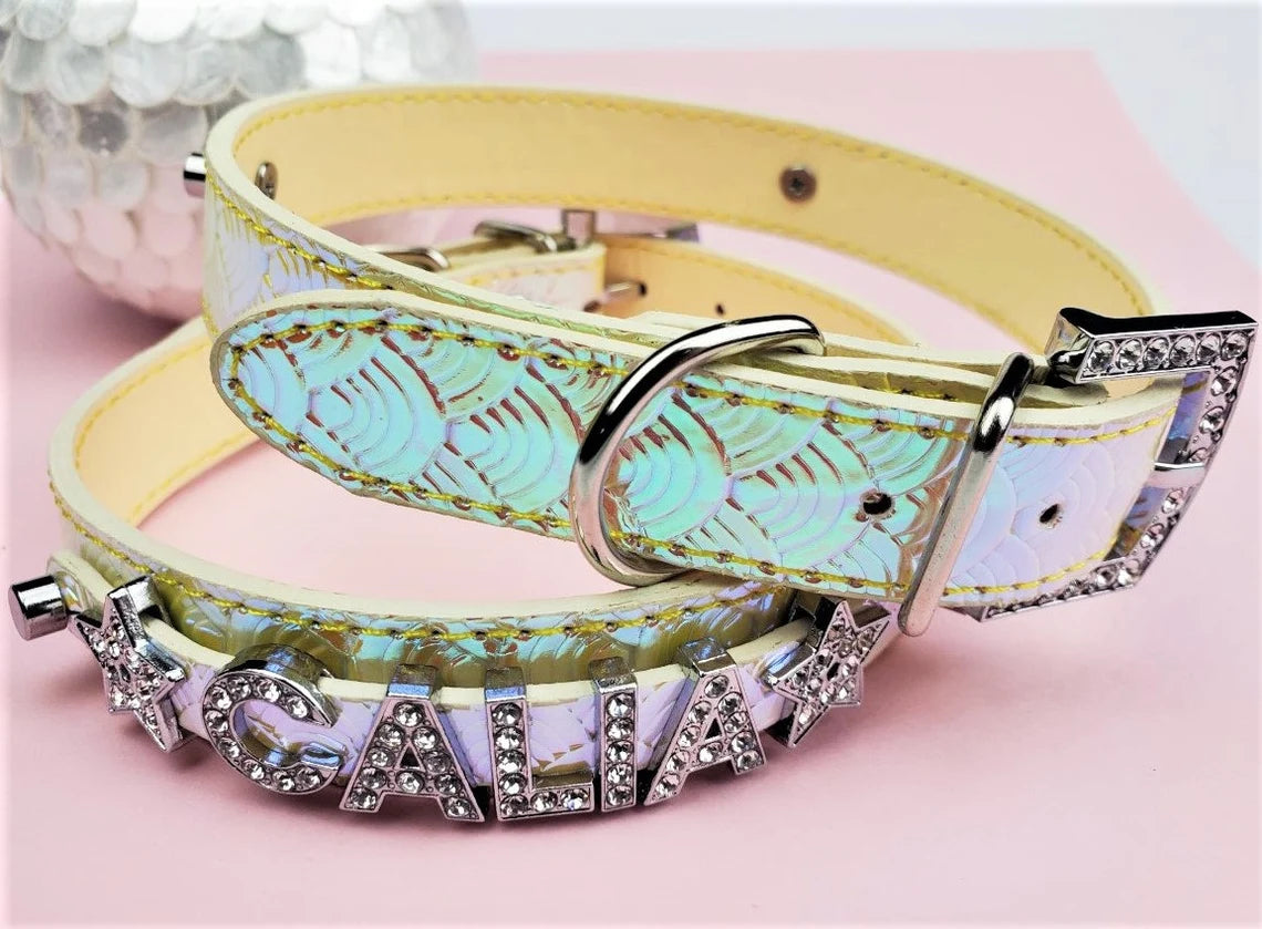 Fire Opal Personalized Pet Collar
