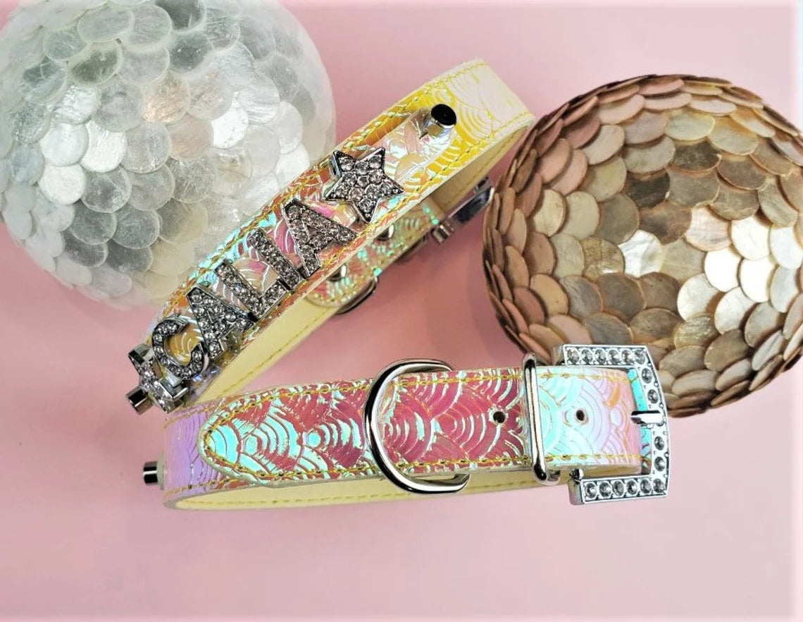 Fire Opal Personalized Pet Collar