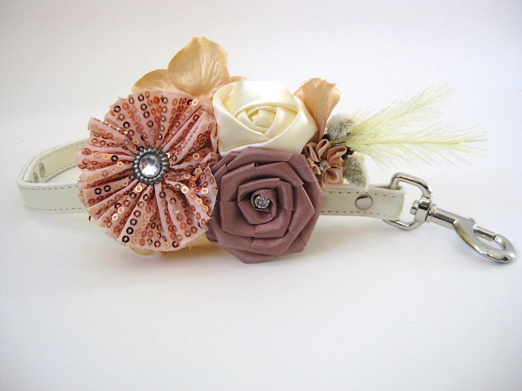 Flower Dog collar | The Blush Beatrice